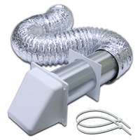 VENT KIT DRYER ALUM 4INX5FT WH