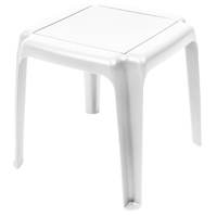 TABLE SIDE RESIN WHITE