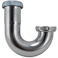 J-BEND SINK TRAP 1-1/2 CHROME