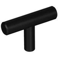 CABINET KNOB 1-15/16" BLK T