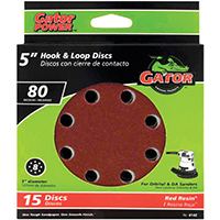 5IN 80GRIT 8HOLE HK/LOOP 15PK