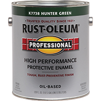 RUST-OLEUM PROFESSIONAL K7738402 Protective Enamel, Gloss, Hunter Green, 1