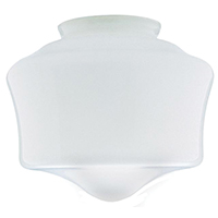 LIGHT GLOBE SCHOOLHOUSE WHITE