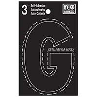 HYK-30417 LTTR HO G VINYL 3 BLK