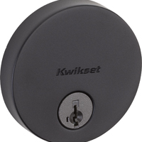 DEADBOLT RND K4 V1 MATTE BLACK