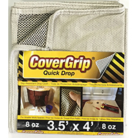 DROP CLOTH NO-SLIP 3.5X4FT 8OZ