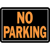 NO PARKING SIGN