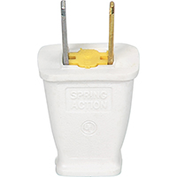 Eaton Wiring Devices SA540W Electrical Plug, 2 -Pole, 15 A, 125 V, NEMA: