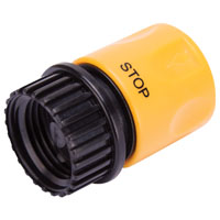 Landscapers Select GC520 Hose Connector, 3/4 in, Female, Plastic, Yellow and