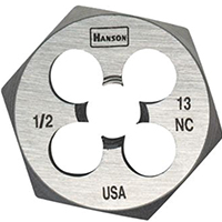 DIE HEXAGON 9/16IN-12NC STEEL