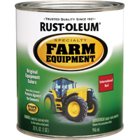 RUST-OLEUM SPECIALTY 7466502 Farm Equipment Enamel, International Red, 1 qt