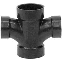 ABS TEE DOUBLE SANITARY 1-1/2