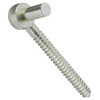 HOOK SCREW STEEL 7/8X7.5IN ZN