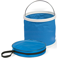 CAMCO 42993 Collapsible Bucket, Blue, 9-1/4 in H