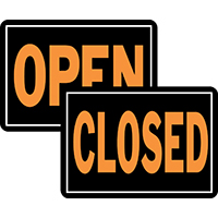 15x19 Open/Closed Sign