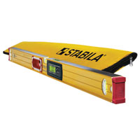 Stabila 36548 Spirit Level, 48 in L, 3-Vial, Aluminum, Black/Yellow