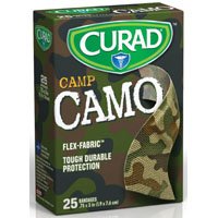 Medline Adhesive Bandage, 3/4 in W, 3 in L, Fabric Bandage