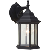 PORCH LANTERN WALL BLACK