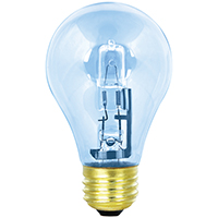 Feit Electric Q72A/CL/D/2 Halogen Bulb, 72 W, Medium E26 Lamp Base, A19