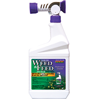 Bonide 301 Weed and Feed Control, Liquid, Characteristic, Amber, 1 qt