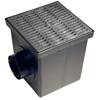 KIT CATCH BASIN BLACK 12X12IN