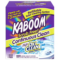 KABOOM 35113 Toilet Cleaning System, Granular, Chlorine, White