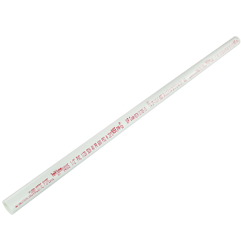 PVC PIPE SCH40 1/2" X 2'