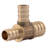 TEE PEX RT LF 3/4X1/2X1/2IN