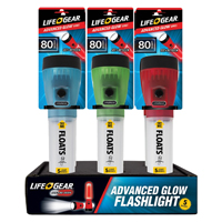 LIFE+GEAR 41-3732 Flashlight, AA Battery, LED Lamp, 80 Lumens Lumens, 25 hr