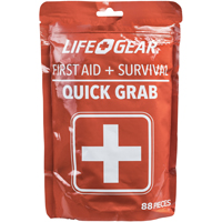 LIFE+GEAR 41-3819 First Aid Kit, 88-Piece, Red