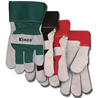 Heatkeep 1932-M Protective Gloves, Men's, M, Wing Thumb, Black/Green