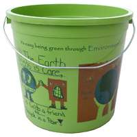 ENCORE Plastics EcoSmart 300773 Paint Pail; 10 qt Capacity; HDPE; Green