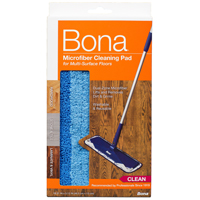 Bona AX0003053 Cleaning Pad, Microfiber Cloth, Dark Blue/Light Blue