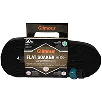 GILMOUR MFG 870501-1001 Soaker Hose, 5/8 in, 50 ft L, Vinyl, Black