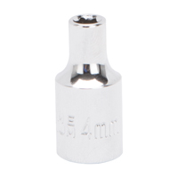 SOCKET 1/4" DRIVE 4MM 6PT