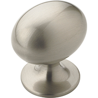 CABINET KNOBS 10PK 1-3/8 X 1 SN