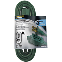 16/2 9' GREEN EXT CORD