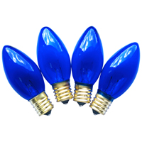 Hometown Holidays Replacement Bulb, 7 W, Intermediate Lamp Base, Incandescent Lamp, Transparent Blue