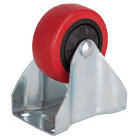 RED RIGID CASTER 3IN