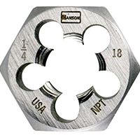 DIE HEXAGON 1/2IN-14 NPT STEEL