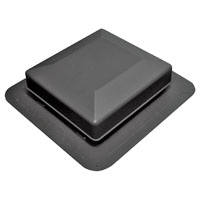 6075BL UNIV ROOF VENT BLACK