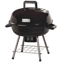 Omaha GY22014I Charcoal Kettle Grill, 1 -Grate, Black, Steel Body