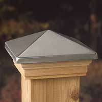 72393 STAINLS POSTCAP CEDAR6X6