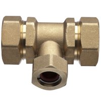 PFTE-CCB6 BRSS TEE 3/4X3/4X1/2