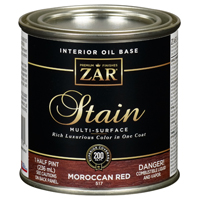 ZAR WOOD STAIN MOROCCAN RED 1/2P