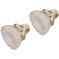 CRYSTAL GLASS DOOR KNOB SET
