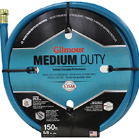 GILMOUR MFG 816051-1010 Medium-Duty Garden Hose, 150 ft L, Vinyl, Green