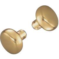 KNOB DOOR SET BRASS PLATED SOL