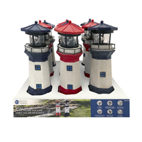 Boston Harbor 26150 Lighthouse, Ni-Mh Battery, 1-Lamp, LED Lamp, Polyresin