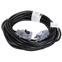 PowerZone ORECPL502628 Extension Cord, 40 ft Cable, 40 ft L, 13 A, 125 V,
